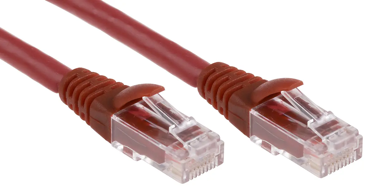 Produktfoto 1 von RS PRO Kat. 6 Ethernet-Kabel, 5 m, Rot U/UTP Stecker, A RJ45 Stecker, B RJ45, Raucharm halogenfrei