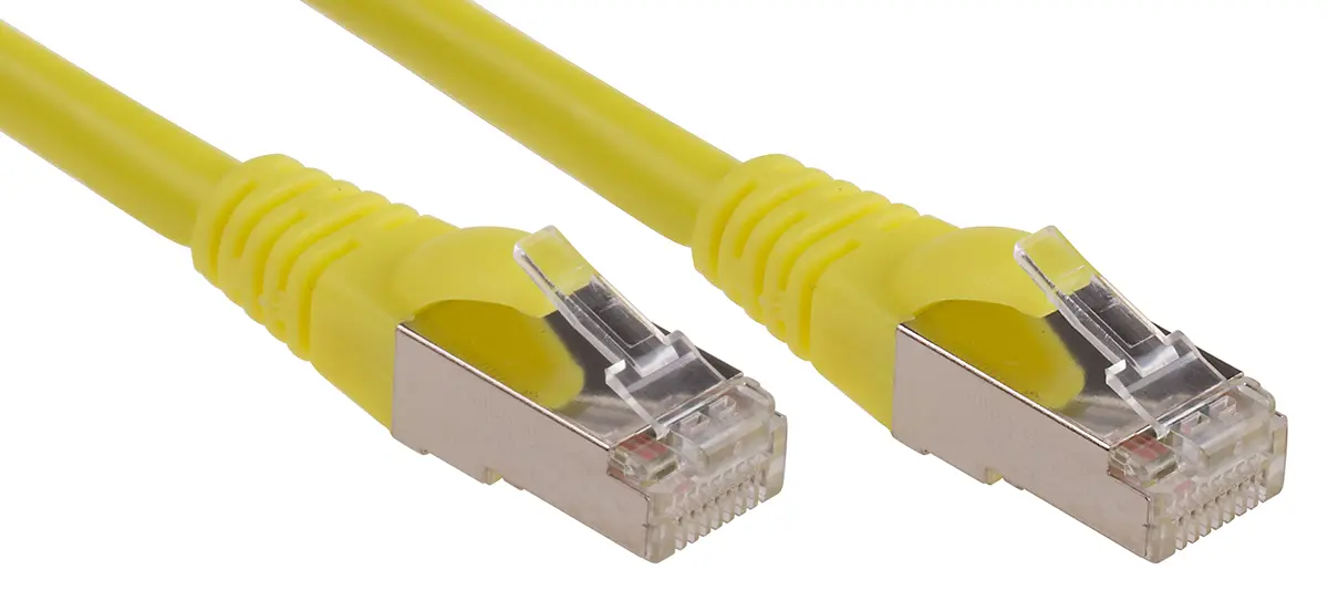 Produktfoto 1 von RS PRO Kat. 6 Ethernet-Kabel, 10 m, Gelb F/UTP Stecker, A RJ45 Stecker, B RJ45, Raucharm halogenfrei