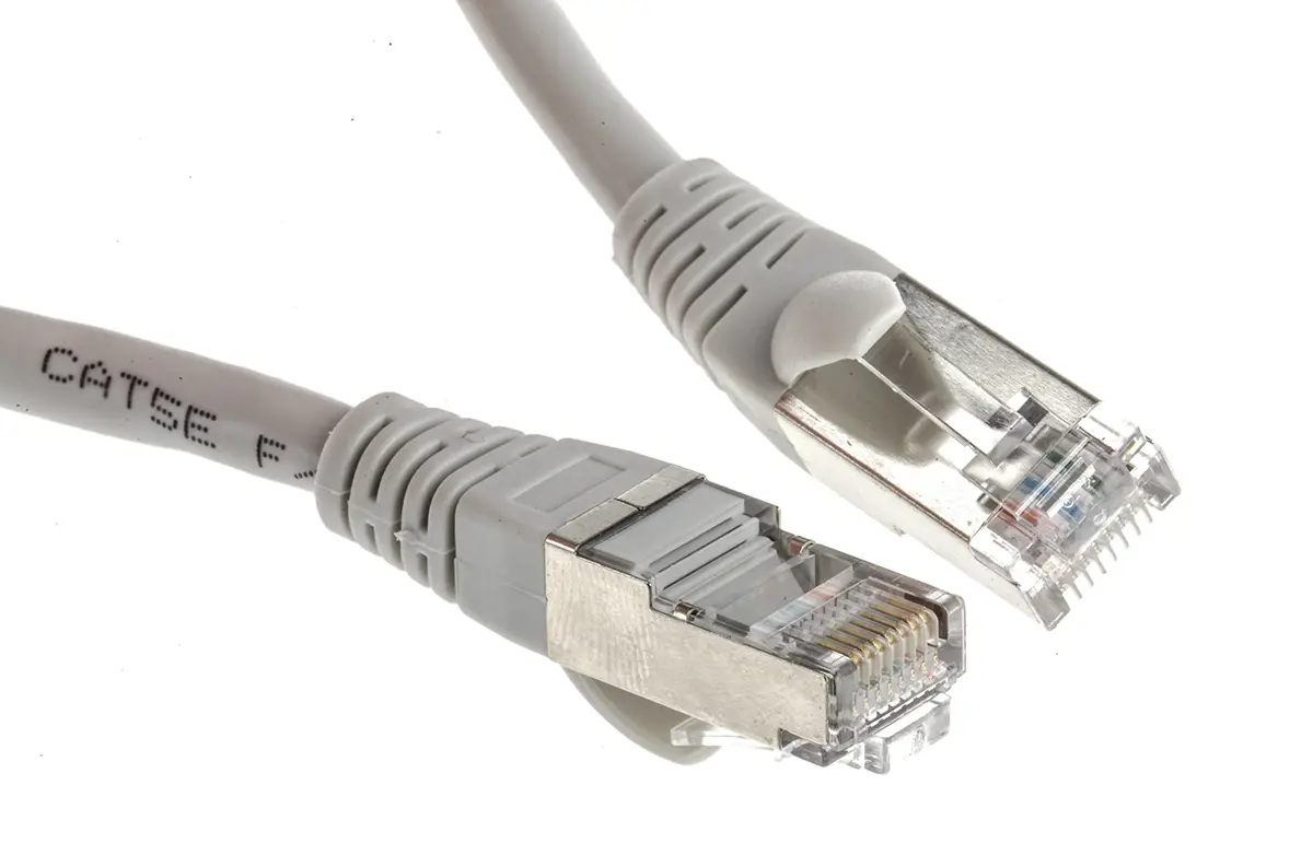 Produktfoto 1 von RS PRO Cat5e Ethernet-Kabel, 10 m, Grau F/UTP Stecker, A RJ45 Stecker, B RJ45, Polyvinylchlorid