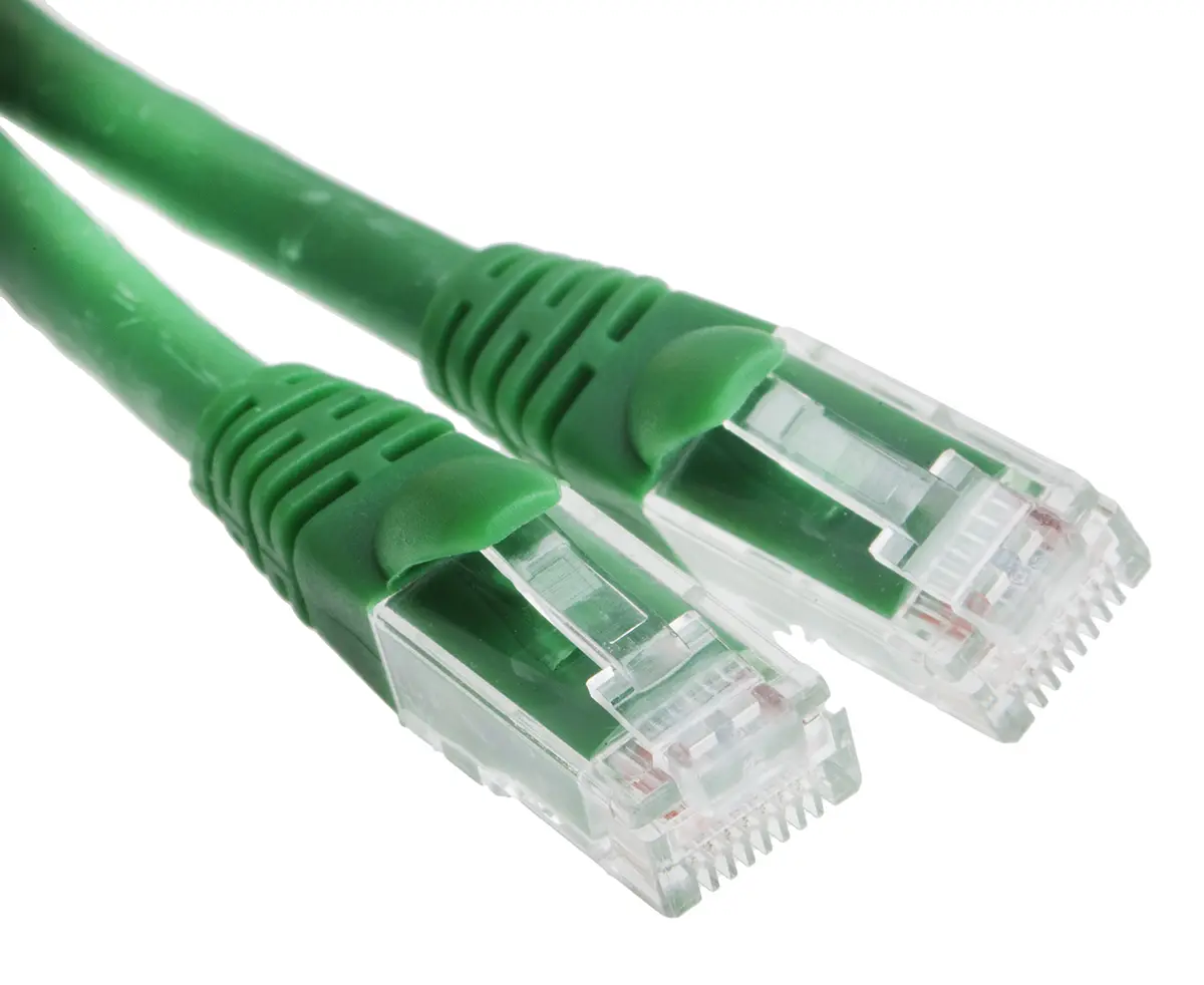 Produktfoto 1 von RS PRO Kat. 6 Ethernet-Kabel, 10 m, Grün U/UTP Stecker, A RJ45 Stecker, B RJ45, Raucharm halogenfrei