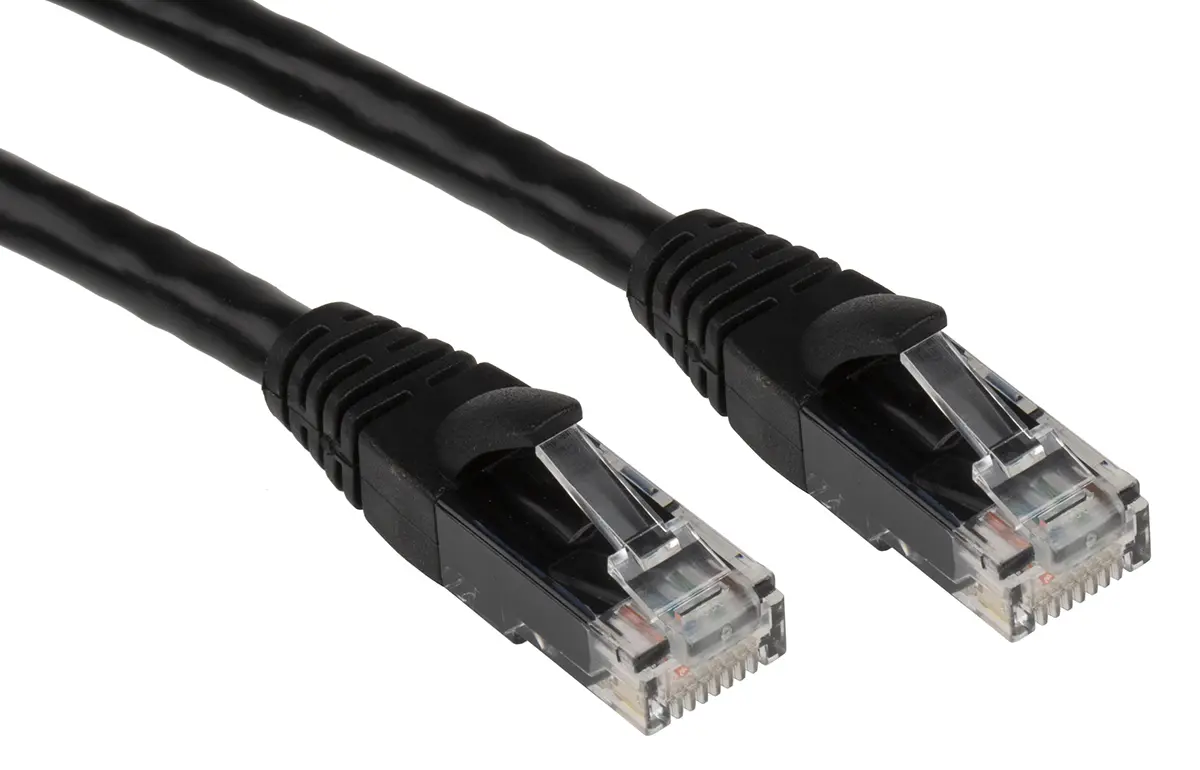 Produktfoto 1 von RS PRO Kat. 6 Ethernet-Kabel, 5 m, Schwarz U/UTP Stecker, A RJ45 Stecker, B RJ45, Polyvinylchlorid