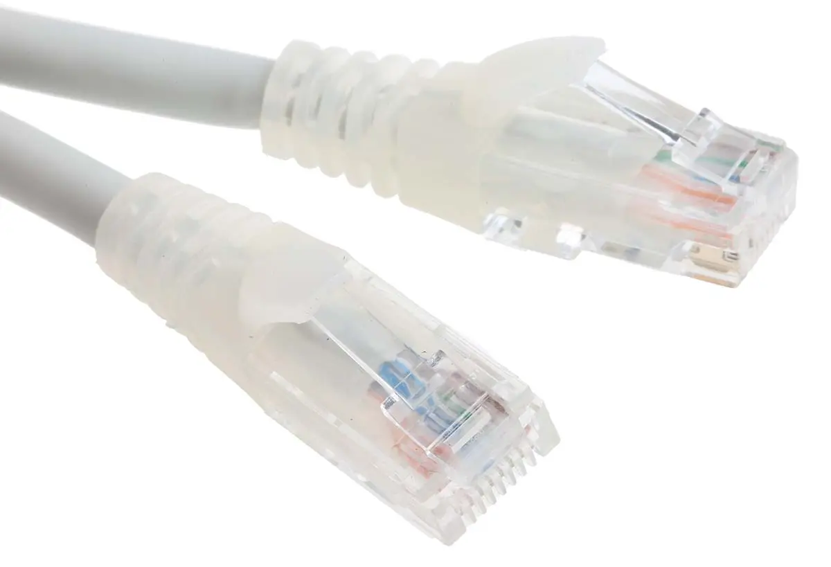 Produktfoto 1 von RS PRO Kat. 6 Ethernet-Kabel, 5 m, Grau U/UTP Stecker, A RJ45 Stecker, B RJ45, Raucharm halogenfrei