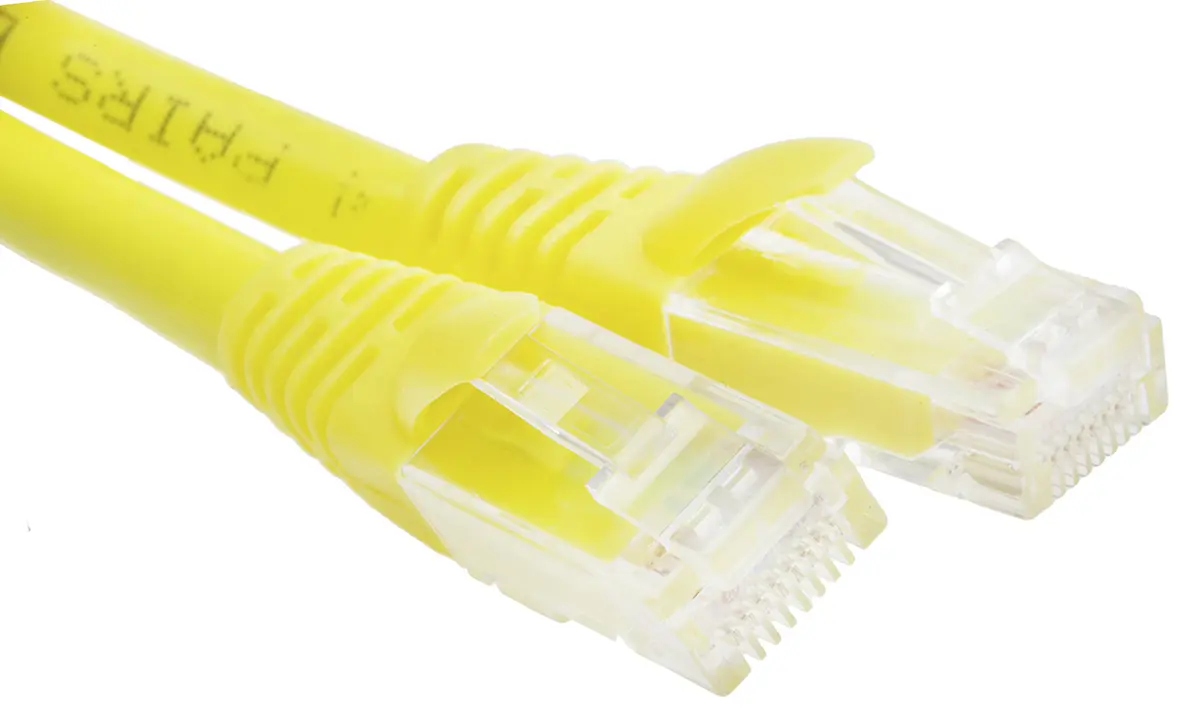 Produktfoto 1 von RS PRO Kat. 6 Ethernet-Kabel, 10 m, Gelb Ungeschirmt, Aussen ø 3.5 mm Außen-ø , Raucharm halogenfrei