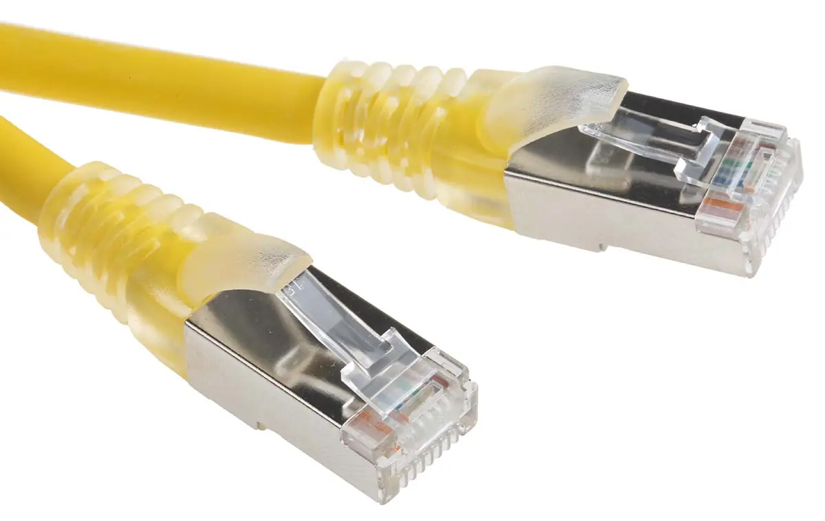 Produktfoto 1 von RS PRO Kat. 6 Ethernet-Kabel, 5 m, Gelb F/UTP Stecker, A RJ45 Stecker, B RJ45, Raucharm halogenfrei