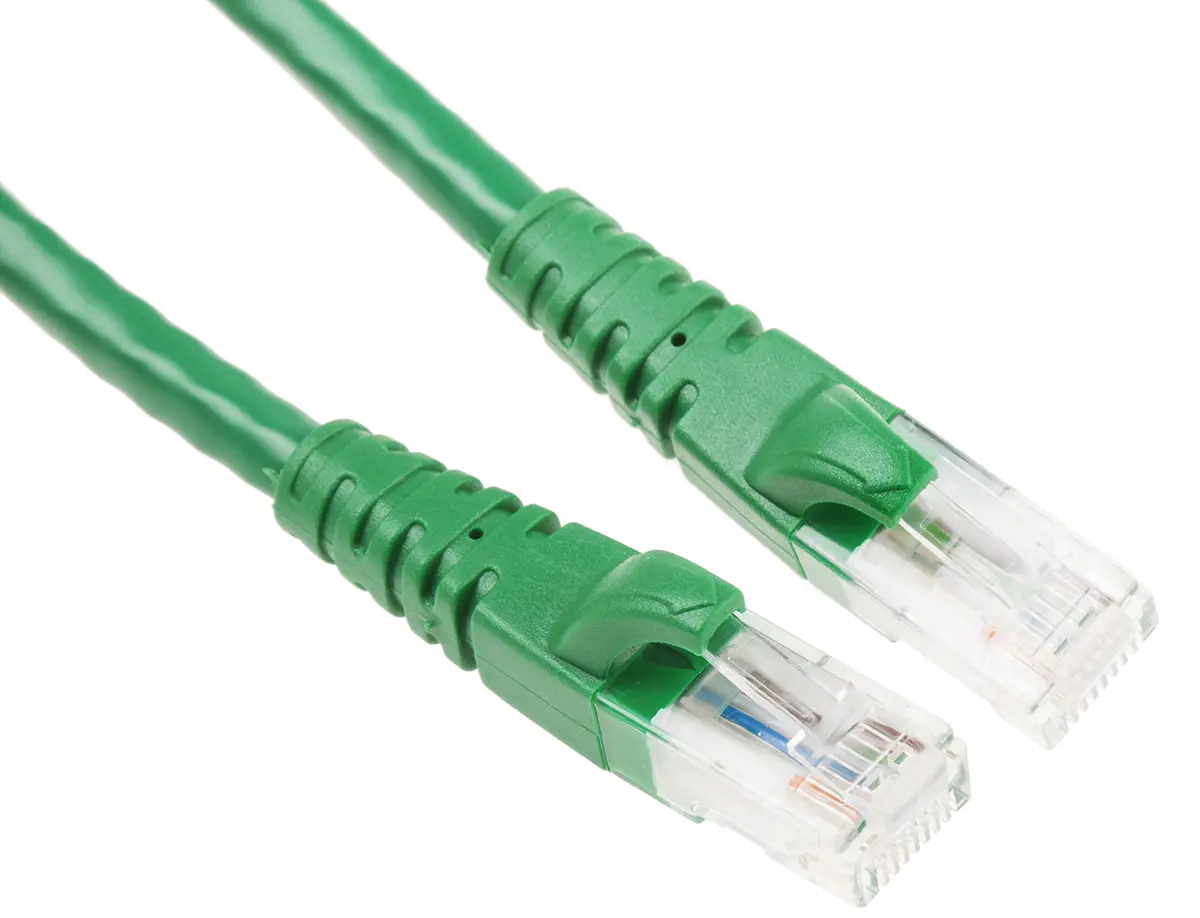 Produktfoto 1 von RS PRO Kat. 6 Ethernet-Kabel, 5 m, Grün U/UTP Stecker, A RJ45 Stecker, B RJ45, Polyvinylchlorid
