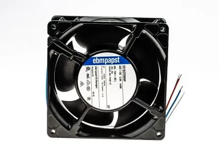 Produktfoto 1 von ebm-papst 5300 TD - S-Force Axiallüfter, Kugel, 48V dc / 149 W, 9200 U/min, 670 m³/h IP54 139.6 mm 139.6mm 50.8 mm