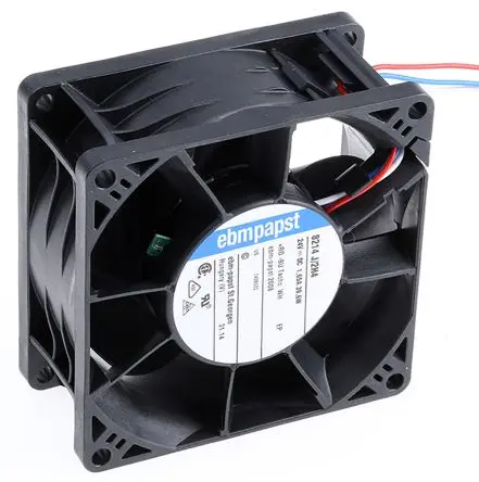 Produktfoto 1 von ebm-papst 8200 J Axiallüfter, Kugel, 24V dc / 38 W, 14000 U/min, 222 m³/h IP68 80 mm 80mm 38 mm