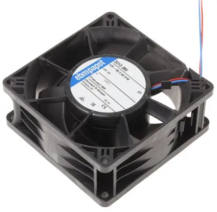 Produktfoto 1 von ebm-papst 3200 J - S-Force Axiallüfter, Kugel, 12V dc / 31 W, 11000 U/min, 237 m³/h IP68 92 mm 92mm 38 mm