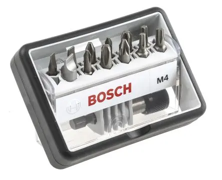 Produktfoto 1 von Bosch Phillips, Pozidriv, Geschlitzt, Innensechsrund Sechskant PH1, PH2, PH3, PZ1, PZ2, PZ3, SL4.5, SL5.5, SL8, T15,