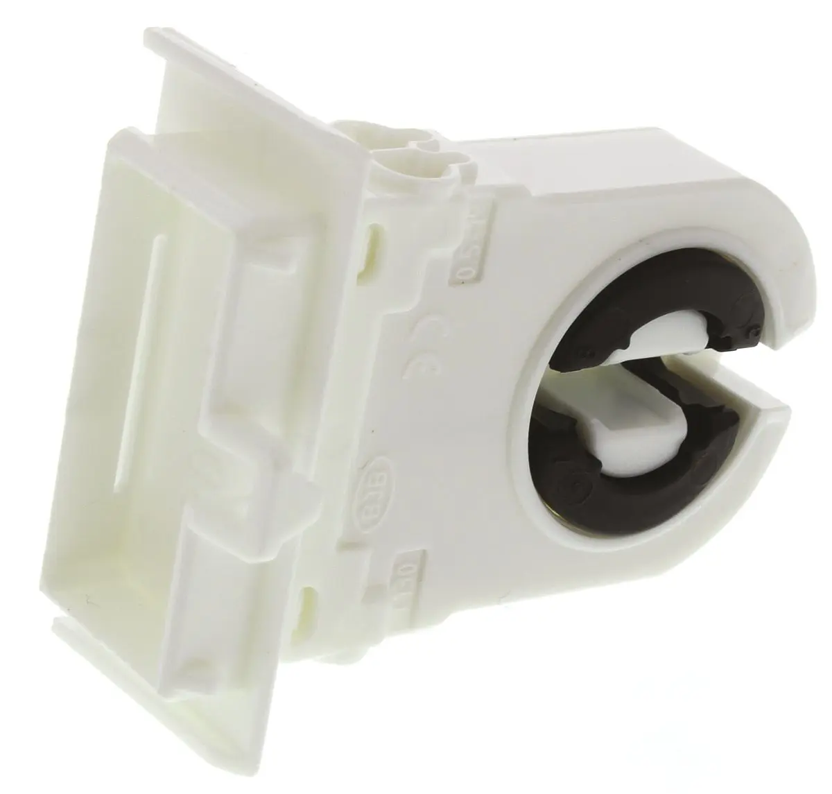 Produktfoto 1 von BJB Lampenhalter T8, T12, G13 Wand, 660 W, 2-Pin, Polycarbonat, Fluoreszierend, Einrasten