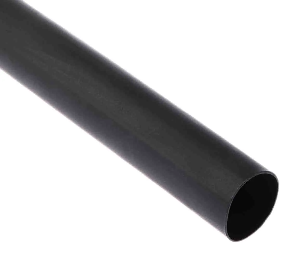 Produktfoto 1 von RS PRO Wärmeschrumpfschlauch, Polyolefin Schwarz, Ø 24 mm Schrumpfrate 3:1, Länge 1.2m