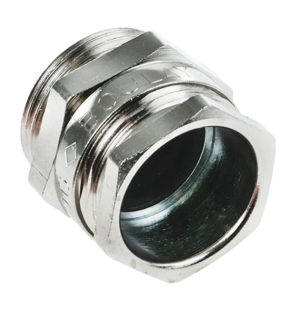 Produktfoto 1 von SIB PE Boulay Kabelverschraubung, PG16 Messing Metallisch 10 mm/ 14 mm, IP65