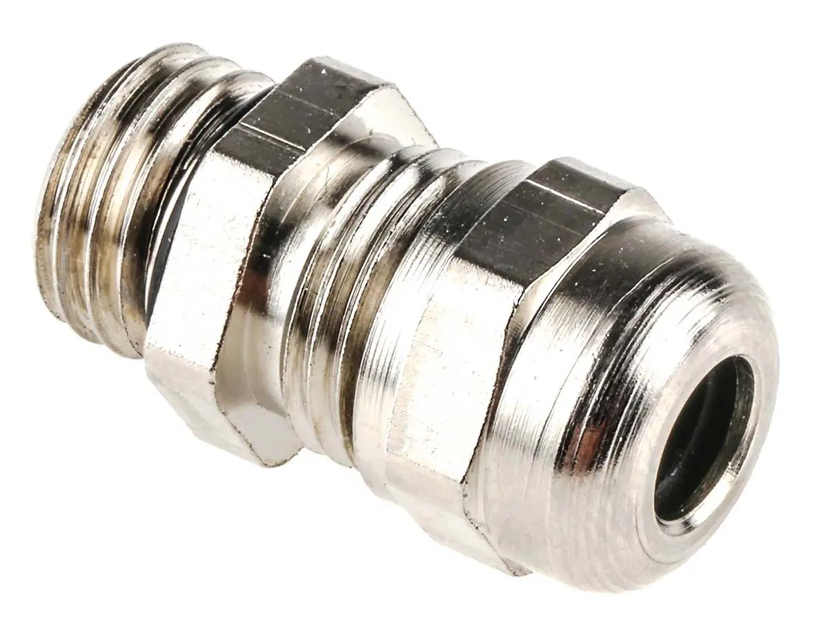 SIB WADI-TEC ECEA GSE Kabelverschraubung, M12 Messing vernickelt Metallisch 3 mm/ 6 mm, IP68