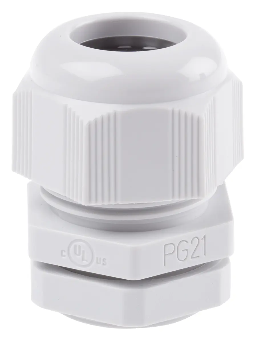 Produktfoto 1 von SIB SIB-TEC Kabelverschraubung, PG21 Polyamid 6 Grau 9 mm/ 18 mm, IP68