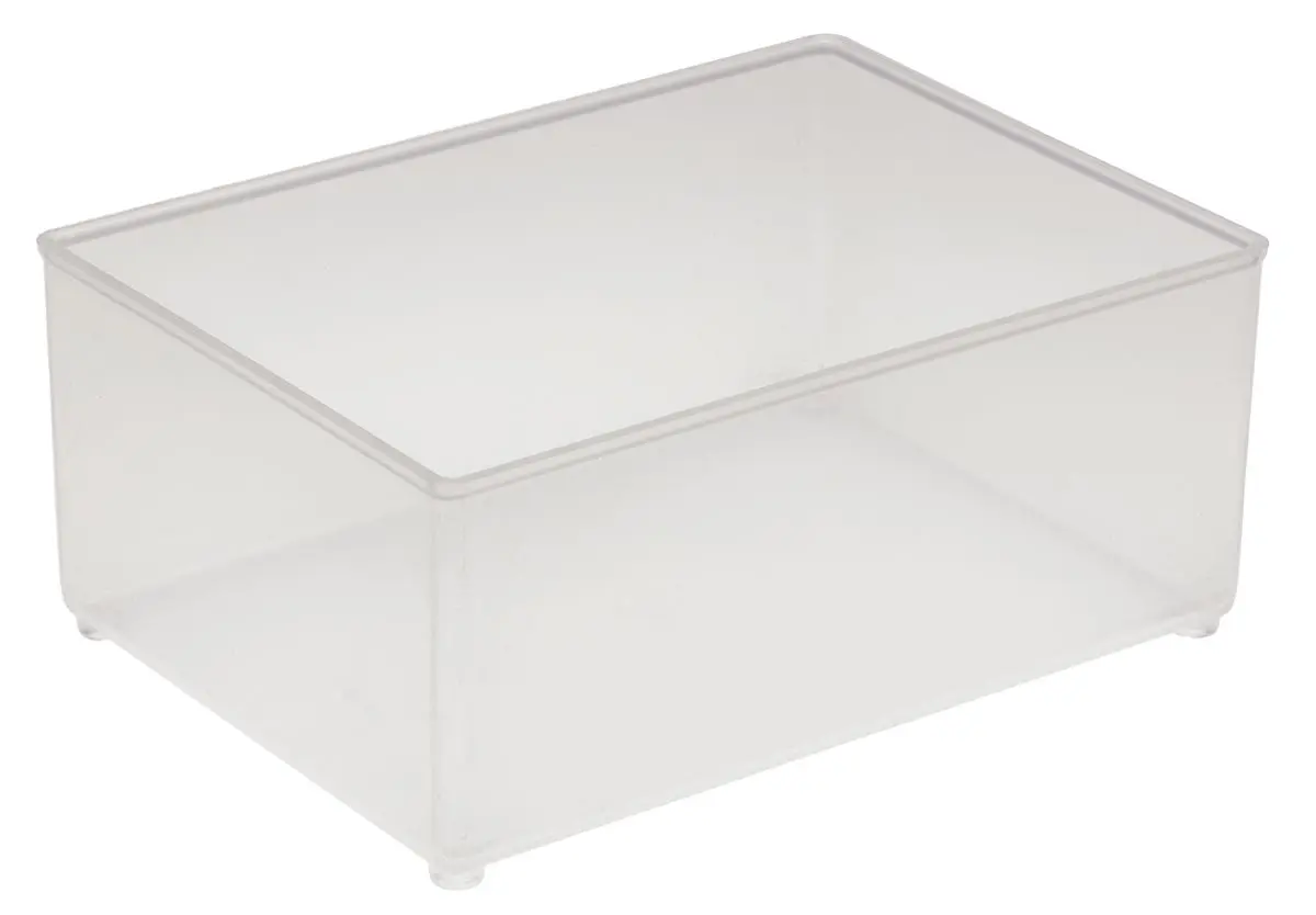 Produktfoto 1 von Raaco Kleinteilebox, Polypropylen Klar, 8 Fächer, 47 mm x 79 mm x 109 mm