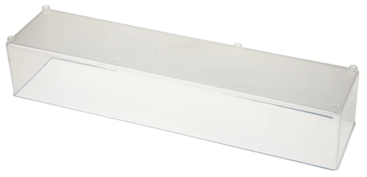 Produktfoto 1 von Raaco Kleinteilebox, Polypropylen Klar, 47 mm x 55 mm x 235 mm