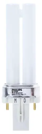 Produktfoto 1 von Philips Lighting PL-S 2-Rohr-Technik Energiesparlampe, Warmweiß L. 105 mm, Sockel G23 827 2700 k 82 % Ø 28 mm Ø 28 mm