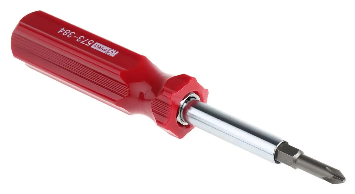 Produktfoto 1 von RS PRO 3/16 in, 9/32 in, PH1, PH2 Bithalter, Chrom Vanadium Stahl, Molybdänstahl, 185 mm