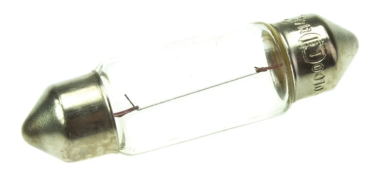 Produktfoto 1 von Osram Kfz-Glühlampe 12 V Klar / 5 W, SV8.5-8 Sockel Ø 11 mm 2000 h