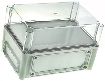 Produktfoto 1 von Fibox EK; Gehäuse; Polycarbonat; Grau Geflanscht; IK08 IP67, IP66 Breite 190 mm Höhe 180 mm Länge 280 mm