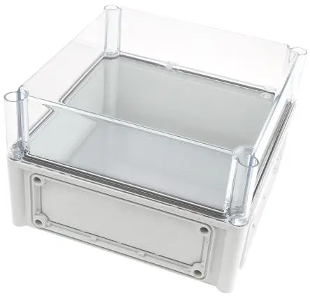 Produktfoto 1 von Fibox EK; Gehäuse; Polycarbonat; Grau Geflanscht; IK08 IP66, IP67 Breite 280 mm Höhe 180 mm Länge 280 mm