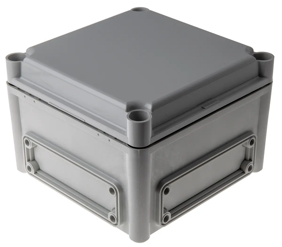 Produktfoto 1 von Fibox EK; Gehäuse; Polycarbonat; Grau Geflanscht; IK08 IP66, IP40 Breite 190 mm Höhe 130 mm Länge 190 mm