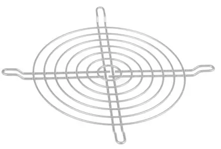 Produktfoto 1 von ebm-papst Fingerschutz, Gr. 127 mm, Edelstahl, Schraublochabstand 113.28 mm 162 mm, Grau 162mm 4 mm