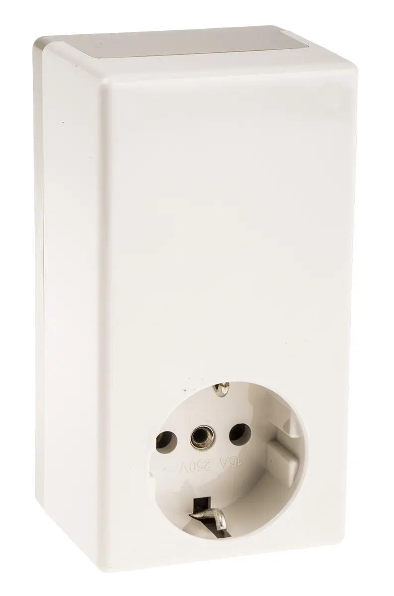 Produktfoto 1 von OKW Steckergehäuse, ABS, Weiß, Grau 55 mm, 120 mm, 110 mm, IP40