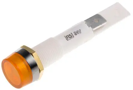 Arcolectric (Bulgin) Ltd 0277 Anzeige Orange 24V, Lötanschluss Frontplattenmontage, IP67