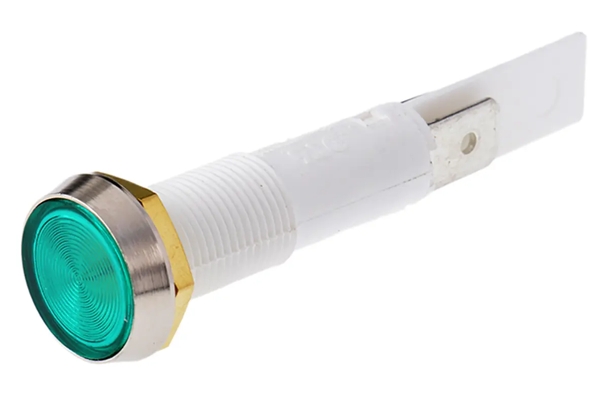 Produktfoto 1 von Arcolectric (Bulgin) Ltd 0275 Anzeige Grün 24V, Lötanschluss, IP67