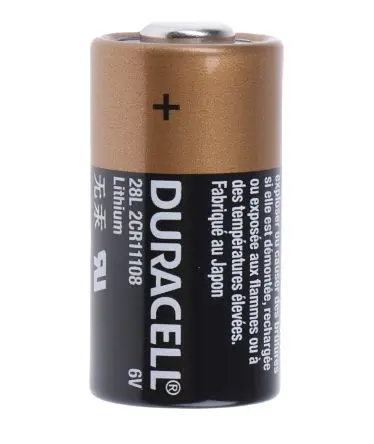 Produktfoto 1 von Duracell Kamera-Batterie, 6 V, 2CR11108 / 150 mAh LiMnO2, 25.2 mm x 13 mm