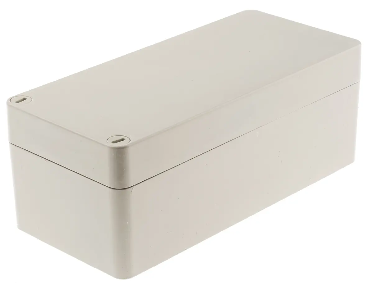 Produktfoto 1 von RS PRO GFK Wandanschlusskasten Grau IP66, HxBxT 100 mm, 120 mm x 260 mm