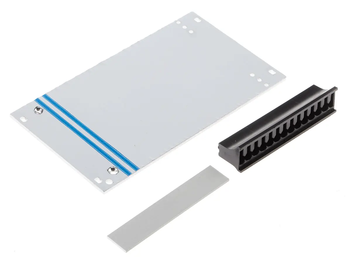 Produktfoto 1 von RS PRO Aluminium Frontplatte 3 U x 14 TE, Grau