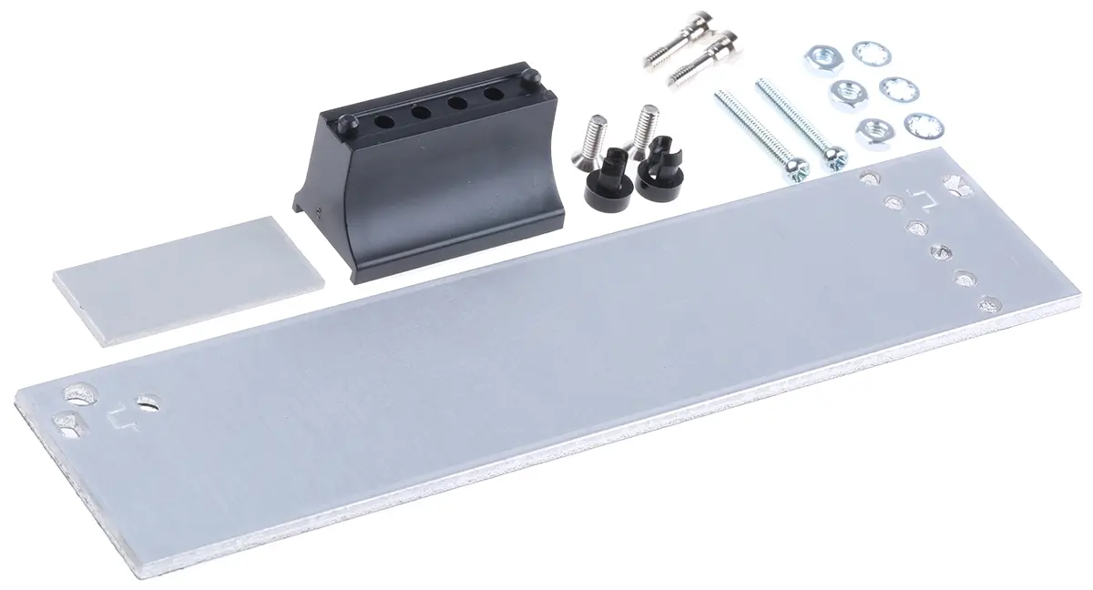 Produktfoto 1 von RS PRO Aluminium Frontplatte 3 U x 6 TE, Grau