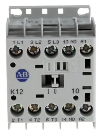 Produktfoto 1 von Allen Bradley 100K Schütz 24V dc-Spule, 3-polig, 690V ac / 12 A 24V dc 5.5 kW 3 Schließer Motorsteuerung, Umkehrend