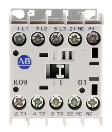 Produktfoto 1 von Allen Bradley 100K Schütz 24V dc-Spule, 3-polig, 690V ac / 9 A 24V dc 4 kW 3 Schließer Motorsteuerung, Umkehrend
