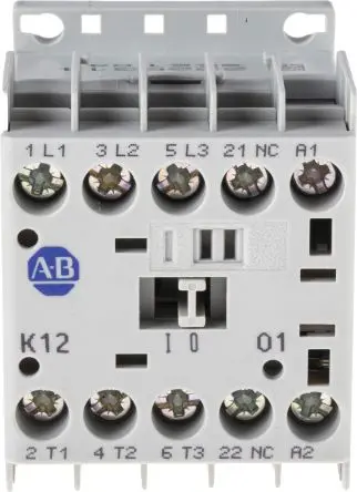 Produktfoto 1 von Allen Bradley 100K Schütz 24V dc-Spule, 3-polig, 690V ac / 12 A 24V dc 5.5 kW 3 Schließer Motorsteuerung, Umkehrend