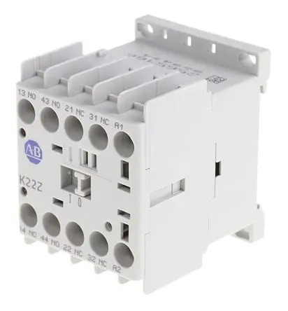 Produktfoto 1 von Allen Bradley 700K Schütz 24V dc-Spule, 4-polig, 690V ac / 10 A 24V dc 2 Öffner Stillson-Rohr 4-Hilfskontakte