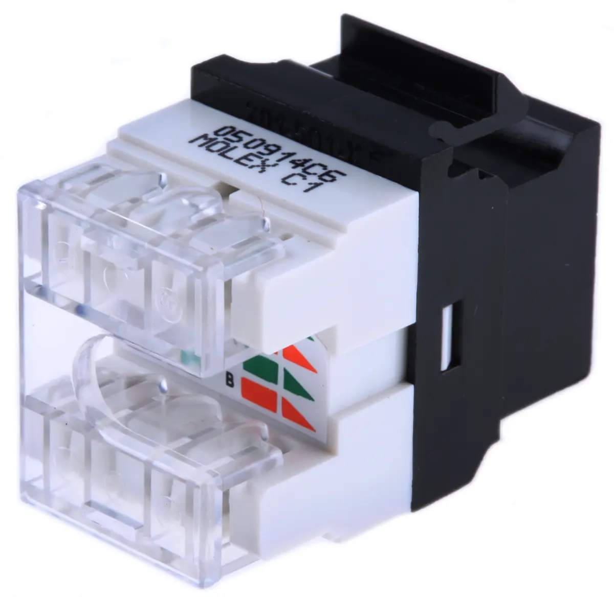 Produktfoto 1 von Molex CES KSJ Jack, Kat. 6, RJ45 Typ Jack, Abschirm UTP, Anschlüsse 8 Port