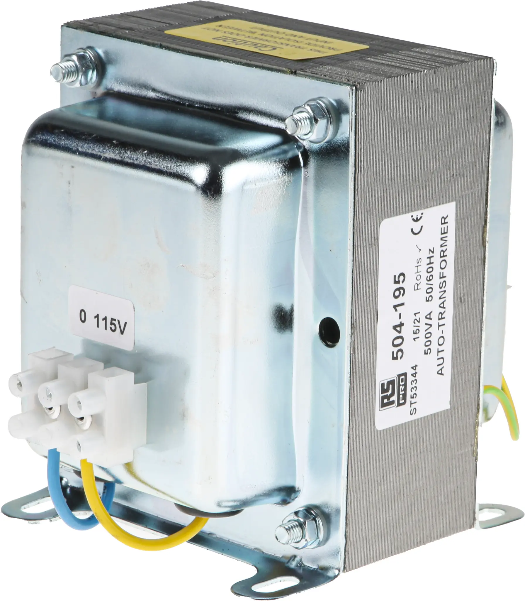 Produktfoto 1 von RS PRO 1000 VA Autotransformator, 240 V ac, 115 V ac, Umschlossen, Wand, Anschlussklemmenblock