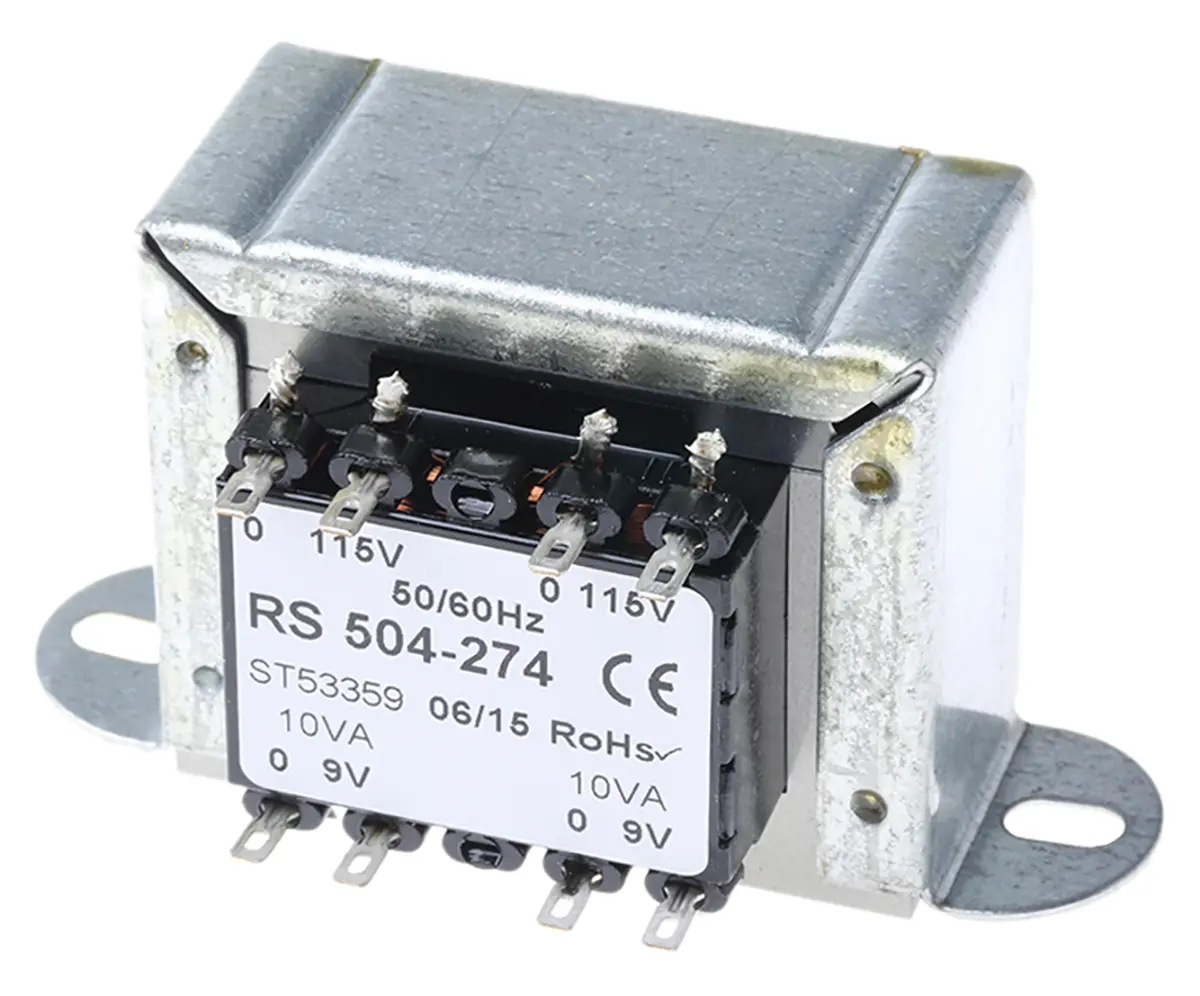 RS PRO 50 VA Chassis-Montage-Transformator 2 x 115 V ac 9 V ac 2-Ausg.