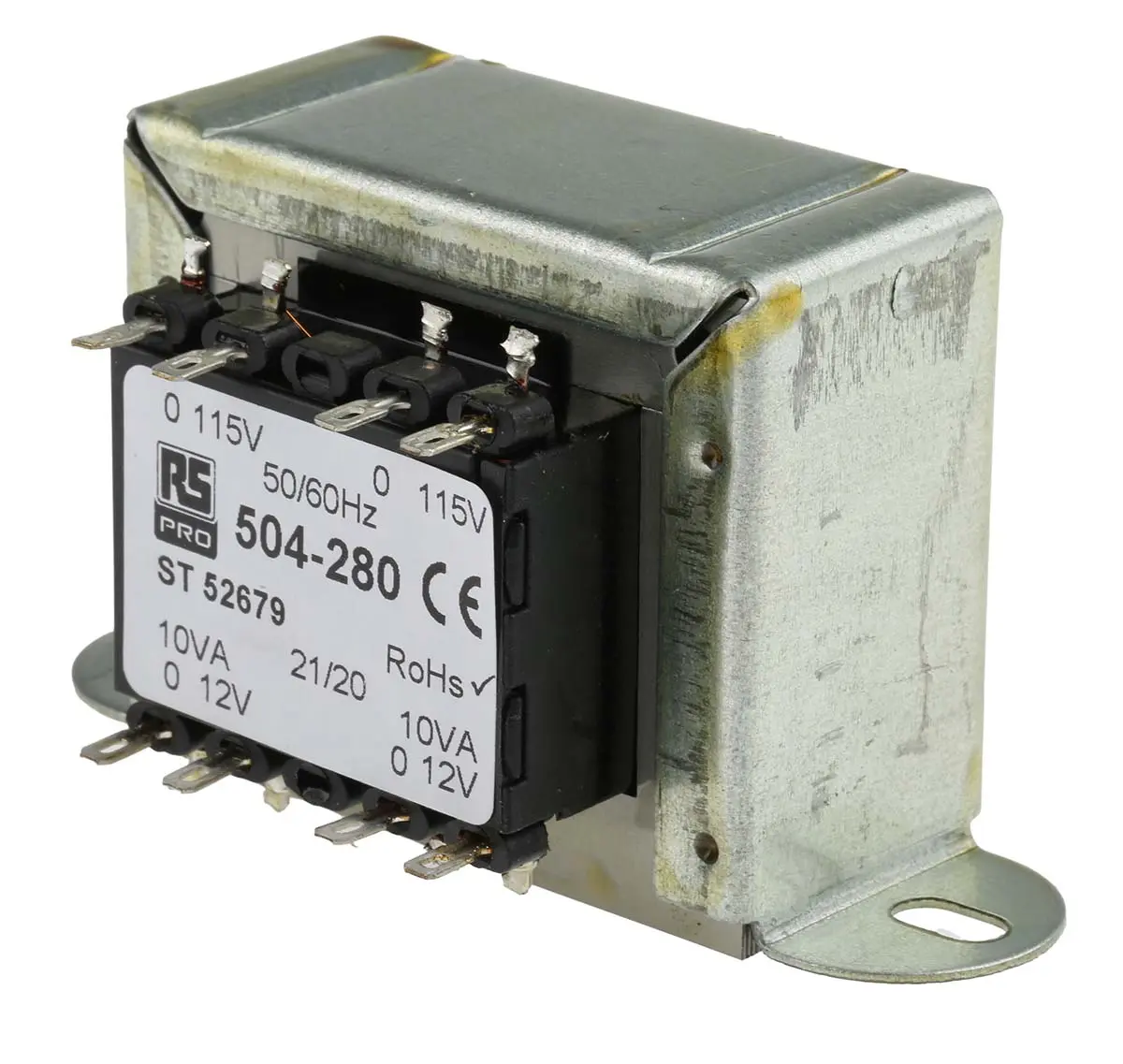 RS PRO 50 VA Chassis-Montage-Transformator 2 x 115 V ac 12 V ac 2-Ausg.