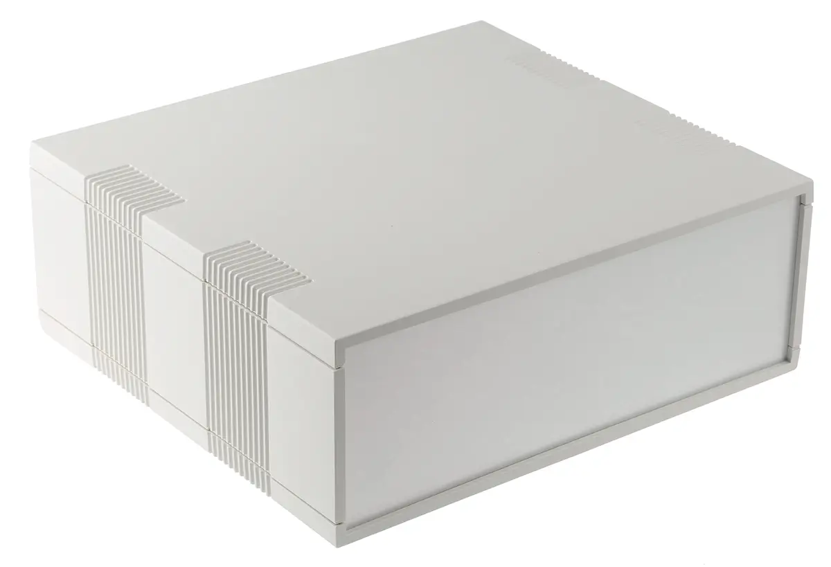 Produktfoto 1 von RS PRO ABS Pultgehäuse, Grau, 250 mm 100 mm, 275 mm