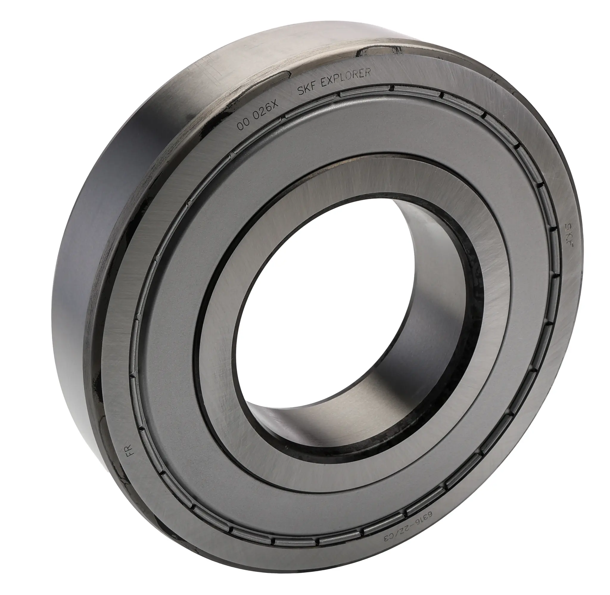 Produktfoto 1 von SKF 1-reihig Rillenkugellager glatt, Innen-Ø 80 mm / Außen-Ø 170 mm Außen-ø , Breite 39 mm