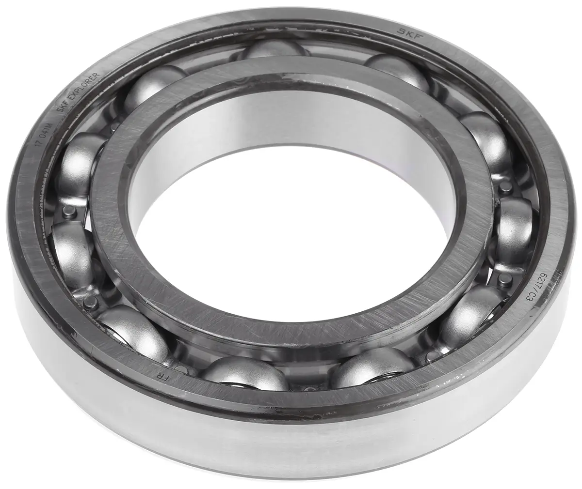 Produktfoto 1 von SKF 1-reihig Kugellager glatt, Innen-Ø 85 mm / Außen-Ø 150 mm Außen-ø , Breite 28 mm 150 mm