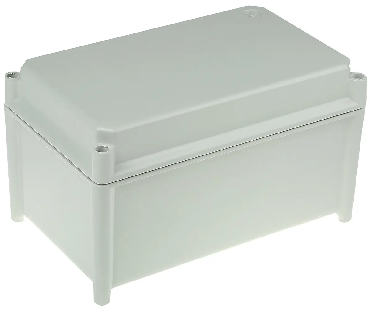 Produktfoto 1 von RS PRO Mureva BOX; Gehäuse; Fiberglas; Grau; IK10 IP67 Breite 300 mm Höhe 175 mm Länge 185 mm
