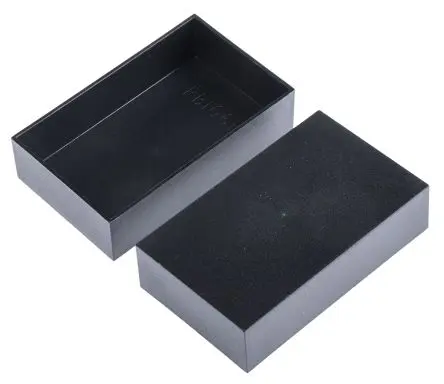 Produktfoto 1 von CAMDENBOSS ABS Vergussmassenbox Deckel, Schwarz, 100 mm 25 mm, 60 mm, Wandstärke 1.5 mm, IP40, IP30, -20 °C min., 94 °C