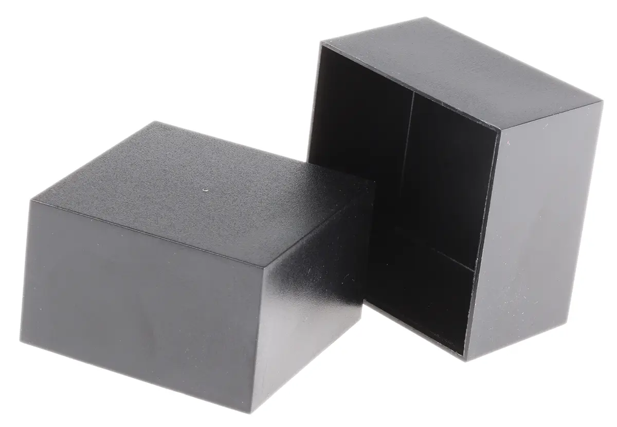 Produktfoto 1 von CAMDENBOSS ABS Verguss-Leergehäuse, Schwarz, 50 x 50 x 30mm, Wandstärke 1mm, -20°C min., +94°C max.