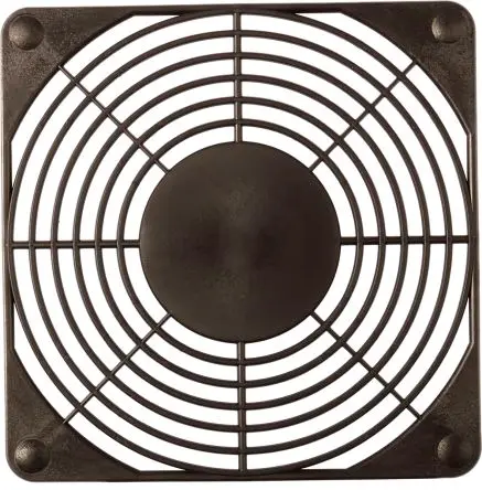 Produktfoto 1 von ebm-papst Fingerschutz, Gr. 119 x 119 mm, Kunststoff, Schraublochabstand 105 mm 119 mm, Schwarz 119mm 6.5 mm