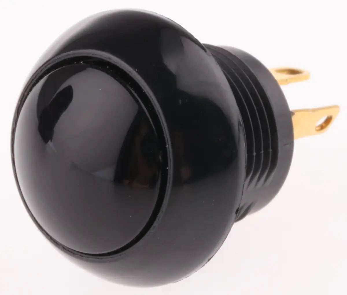 Produktfoto 1 von Otto P9 Druckschalter Schwarz Tastend Panel Ø 0.505 in, 1-poliger Umschalter / 5 A 28 V dc 115 V ac, IP68